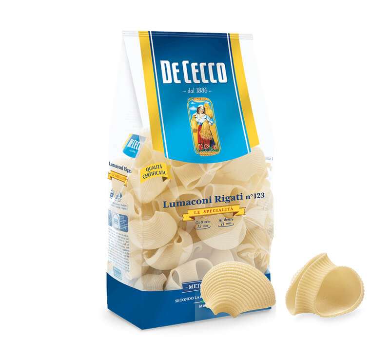 De Cecco Lumaconi Rigati Online Kaufen Bei Mitte Meer Mitte Meer Shop