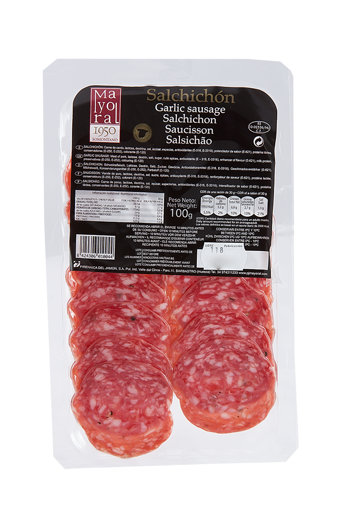 Salchichon in Scheiben