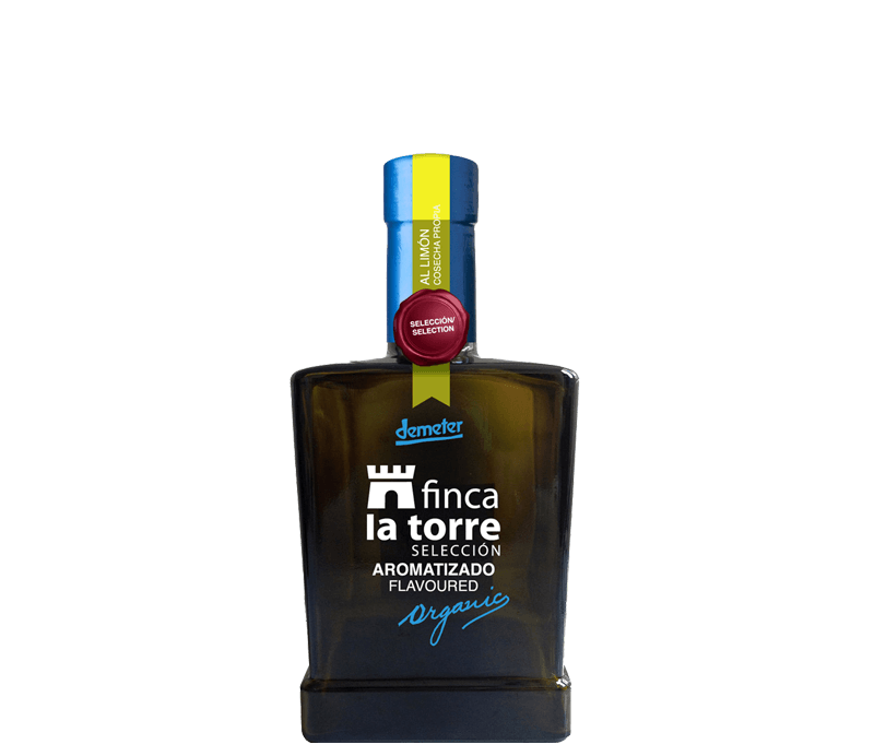 Finca la Torre Gewürzöl mit Zitrone 0,25l Verpackung