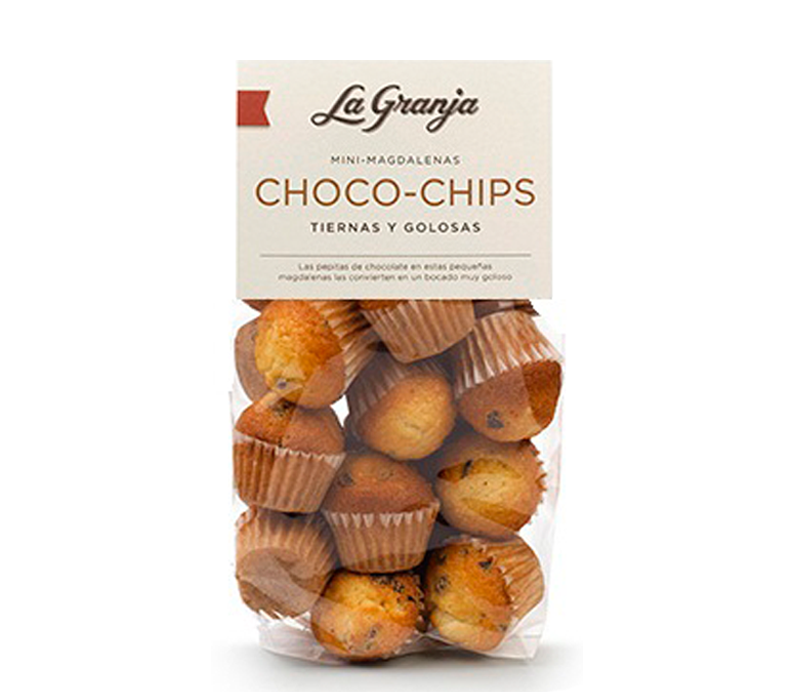 Mini Madalenas mit Schoko Chips Verpackung