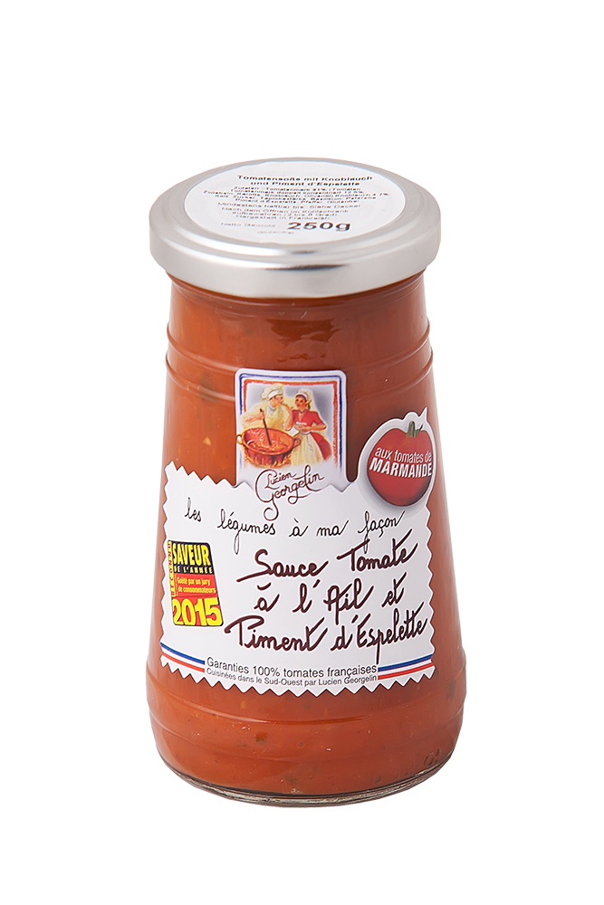 Tomaten Sauce mit Knoblauch und Piment d Espelette