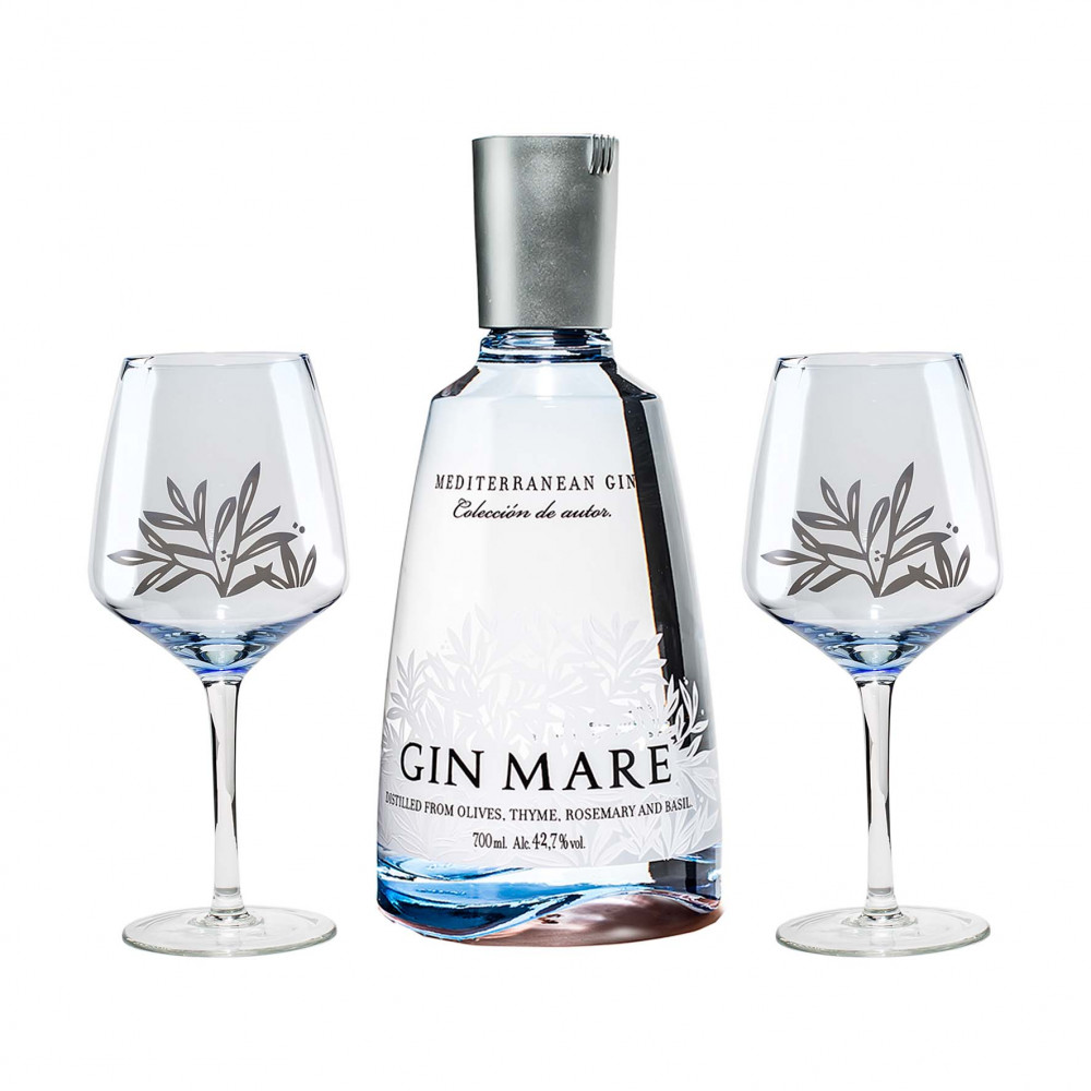 1 Gin Mare 0,7l + 2 Gläser