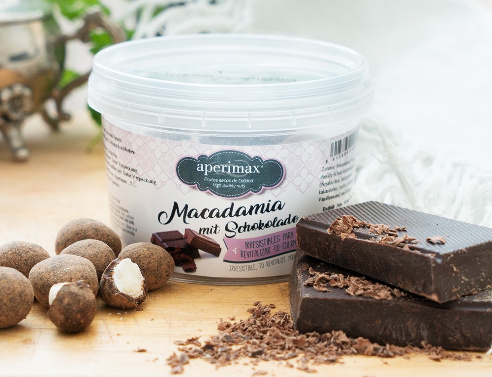 Macadamianüsse in Schokoladenmantel 140g