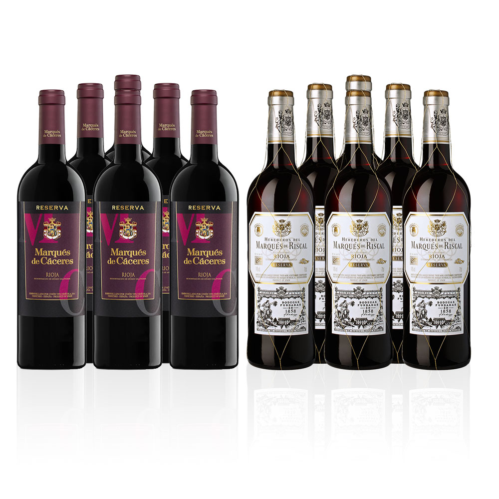 Caceres & Riscal Reserva 12 Flaschen