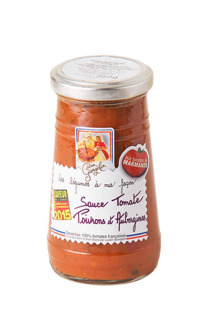 Tomaten Sauce mit Paprika und Auberginen