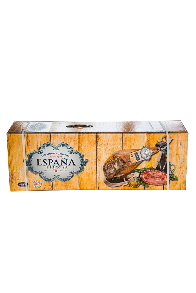 ESPAÑA Schinken Keule mk ca. 6,5 kg + Ständer + Messer