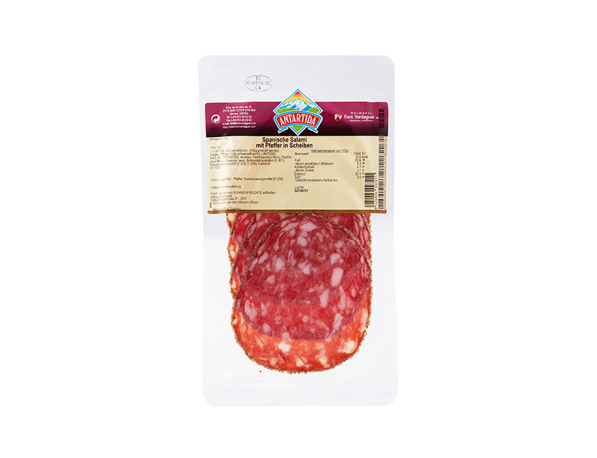 Salchichon con Pimenta in Scheiben