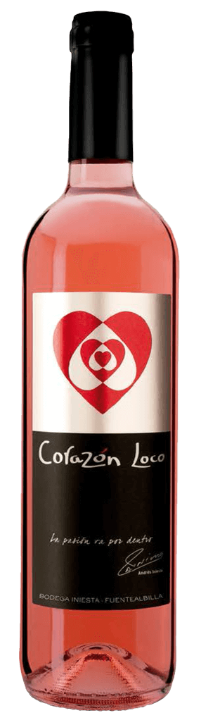 Corazón Loco Rosado Flasche