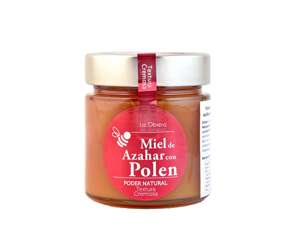 Orangenblüten Honig mit Bienenpollen