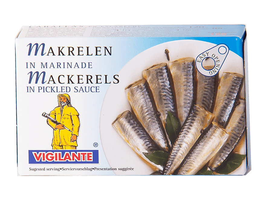 Makrelen in Marinaden Sauce