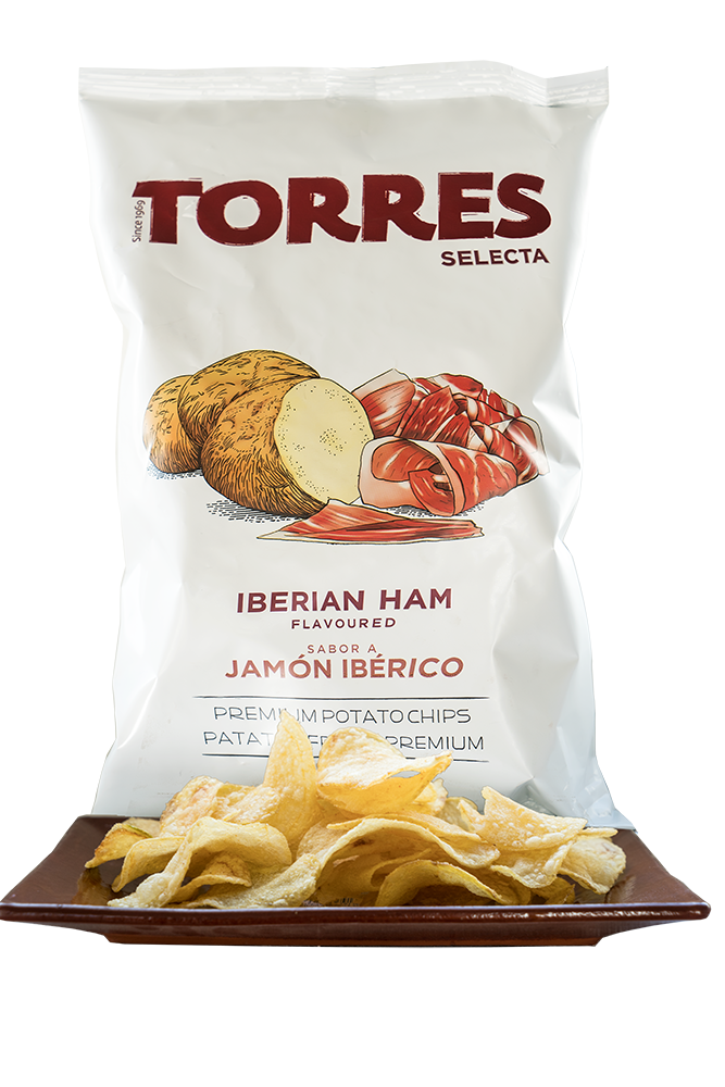 Kartoffelchips iberischer Schinken