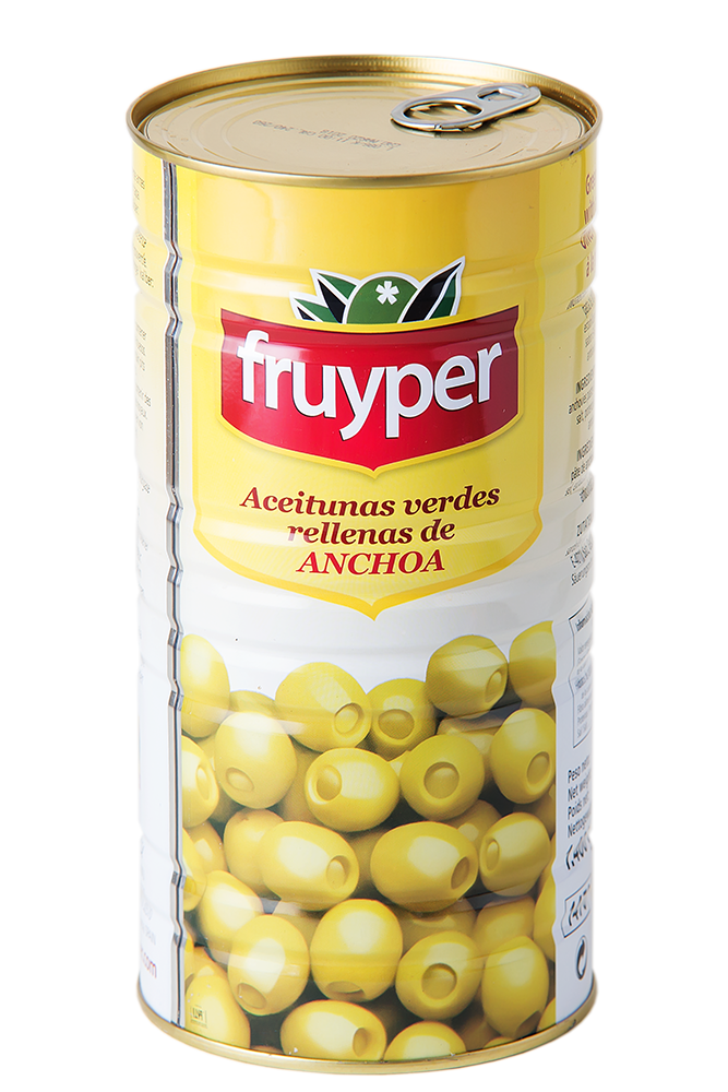 Grüne Oliven mit Anchoviesfüllung