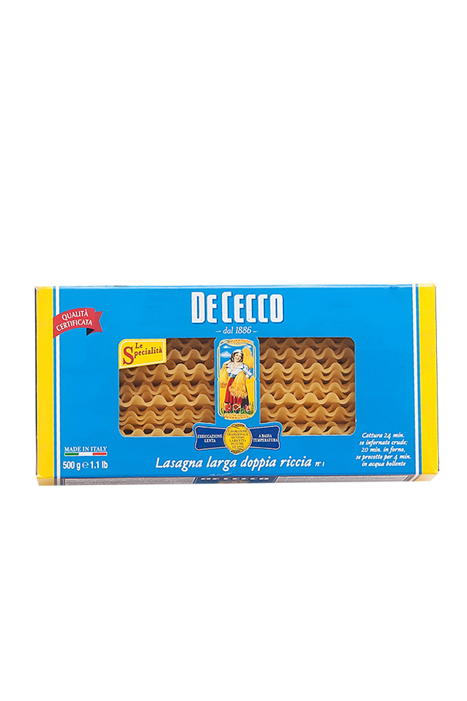 Lasagna larga doppia riccia Nr.1