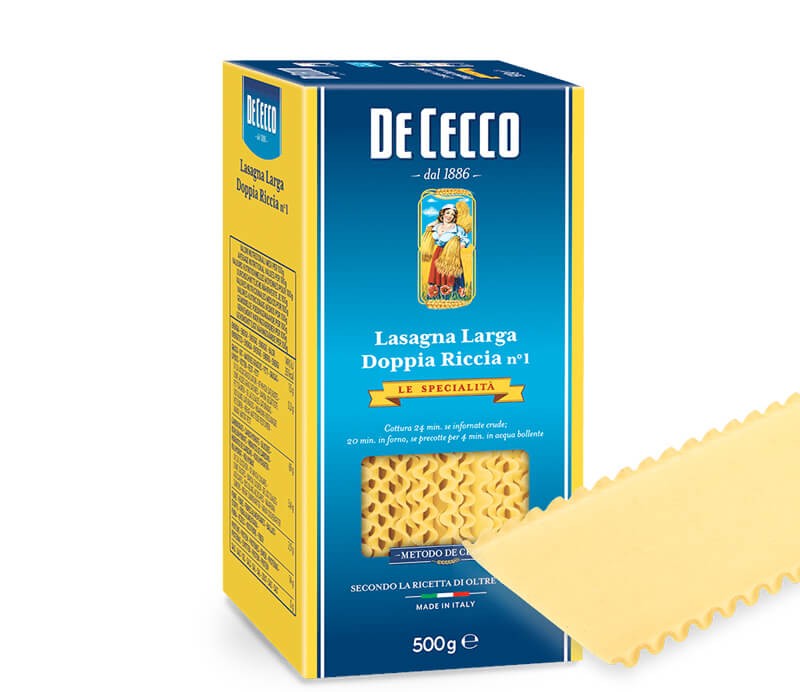 Lasagna larga doppia riccia Nr.1