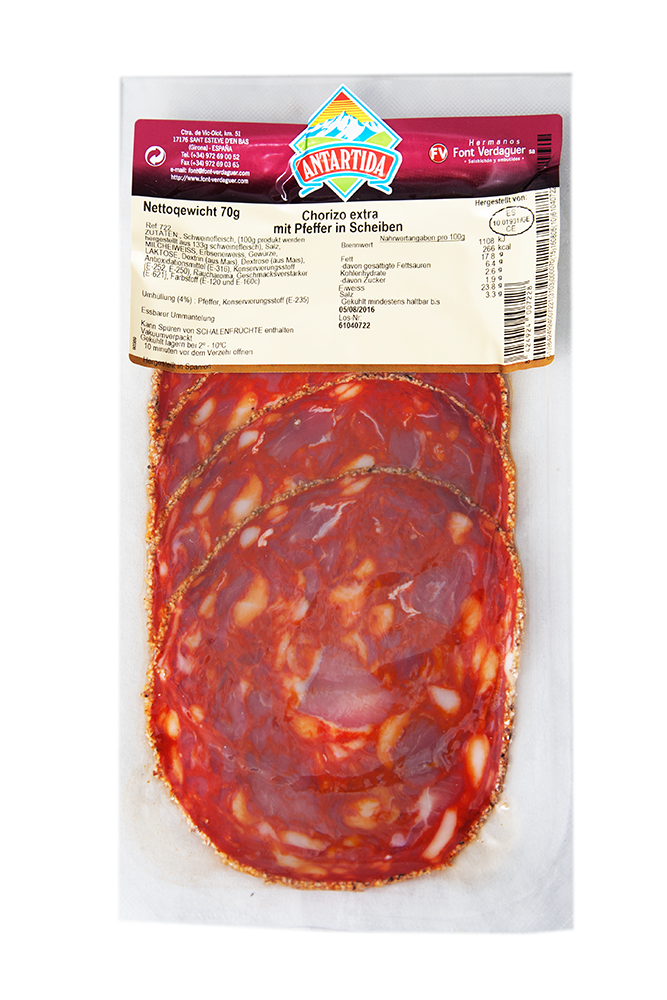 Antartida Chorizo con Pimenta in Scheiben