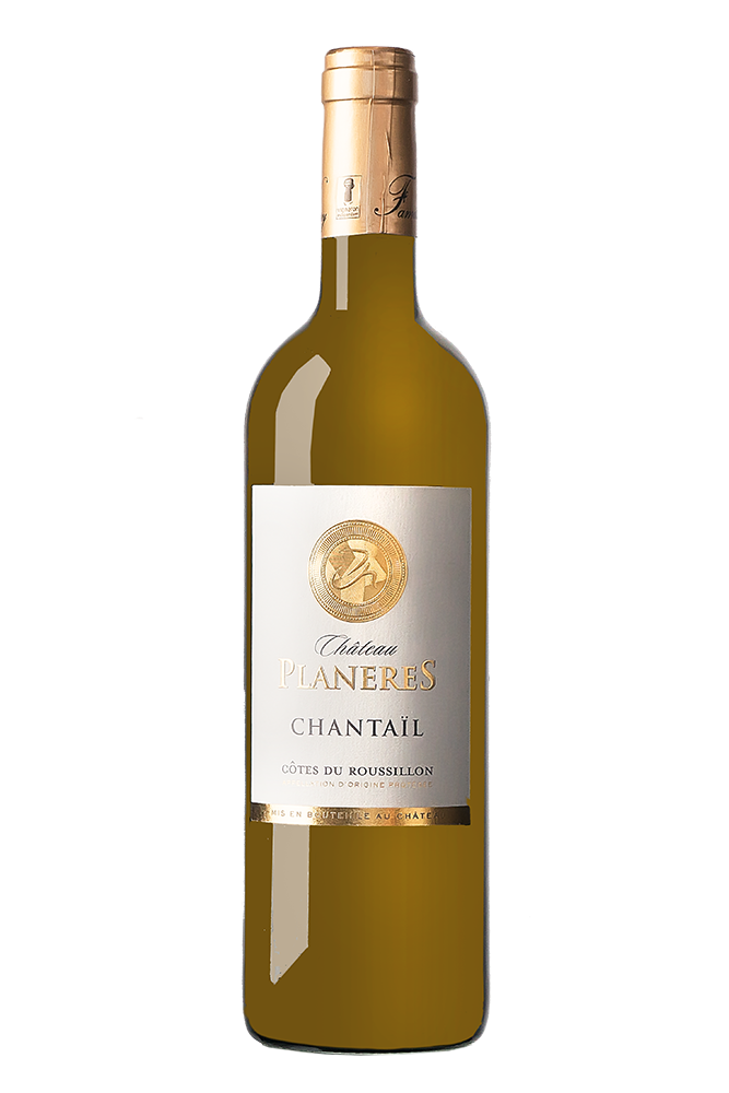 Chateau Planeres Chantail weiß AOC Côtes du Roussillon Flasche