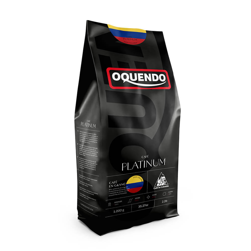 Café Platinum Colombia - Ganze Bohnen