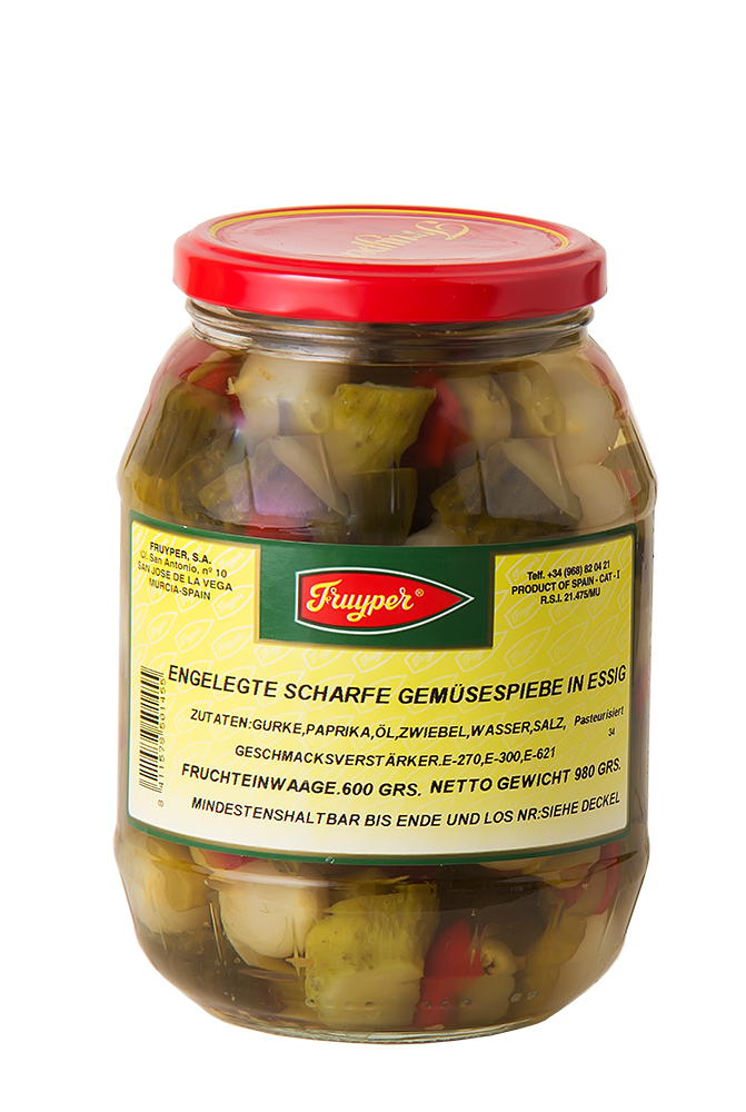 Scharfe Gemüsespieße