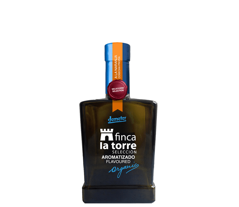Finca la Torre Gewürzöl mit Orange 0,25l Verpackung