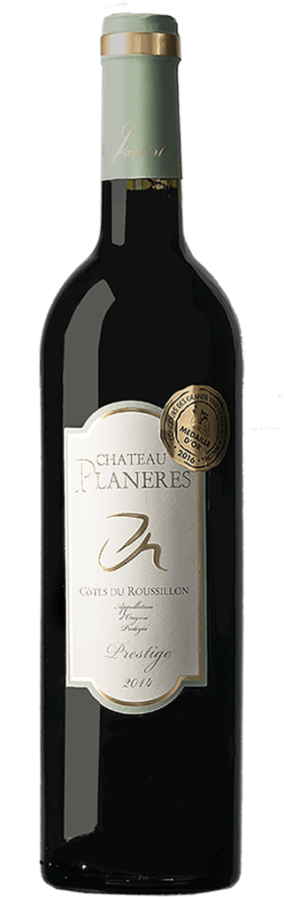 Chateau Planeres Prestige Selection Côtes du Roussillon Flasche