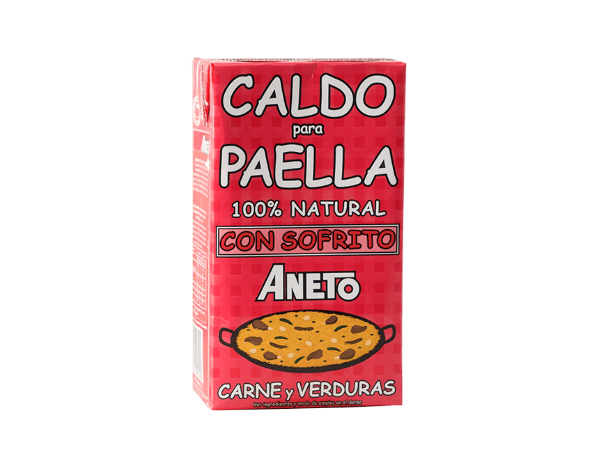 Caldo Paella Carne Brühe für Paella mit Fleisch 1 L