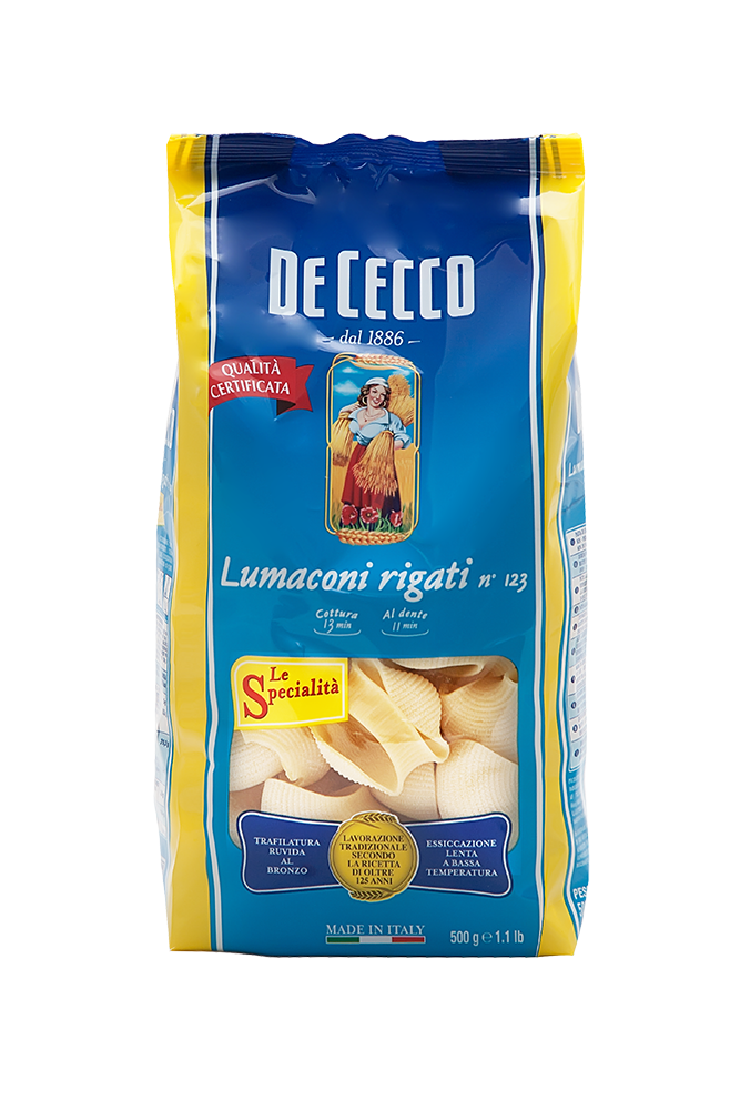 De Cecco Lumaconi Rigati Nr.123